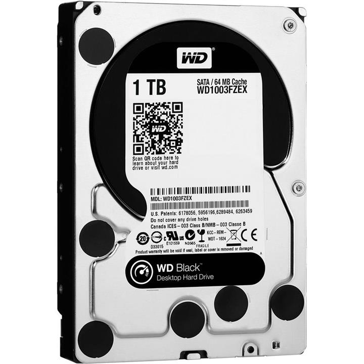 هارددیسک اینترنال وسترن دیجیتال سری مشکی مدل WD1003FZEX ظرفیت 1 ترابایت Western Digital Black WD1003FZEX Internal Hard Drive - 1TB